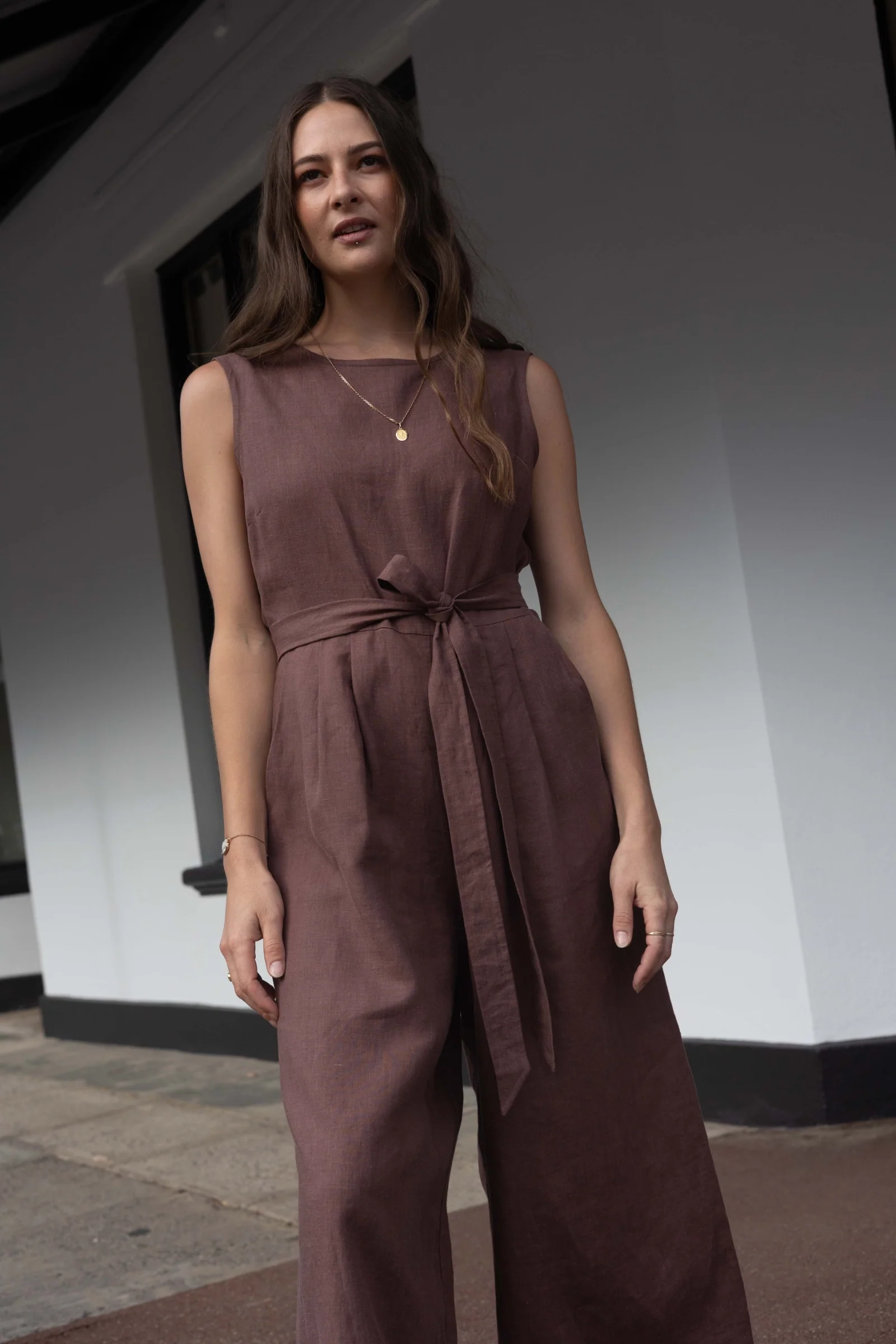 Sleeveless Jumpsuit | Cocoa
