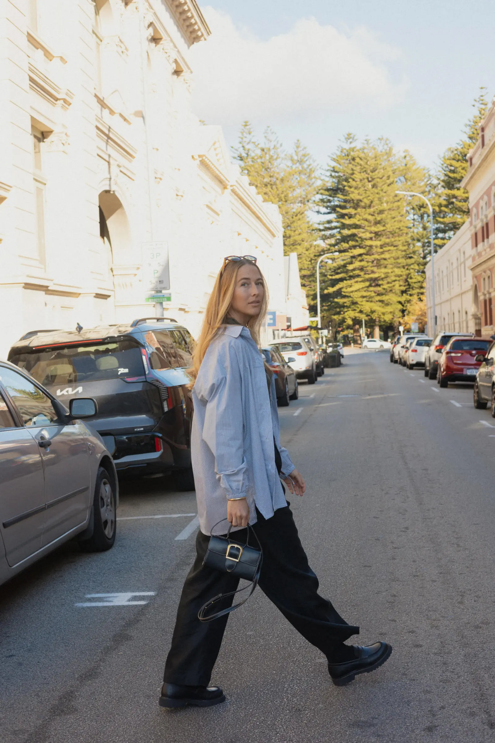 Tie-Sleeve Boyfriend Shirt