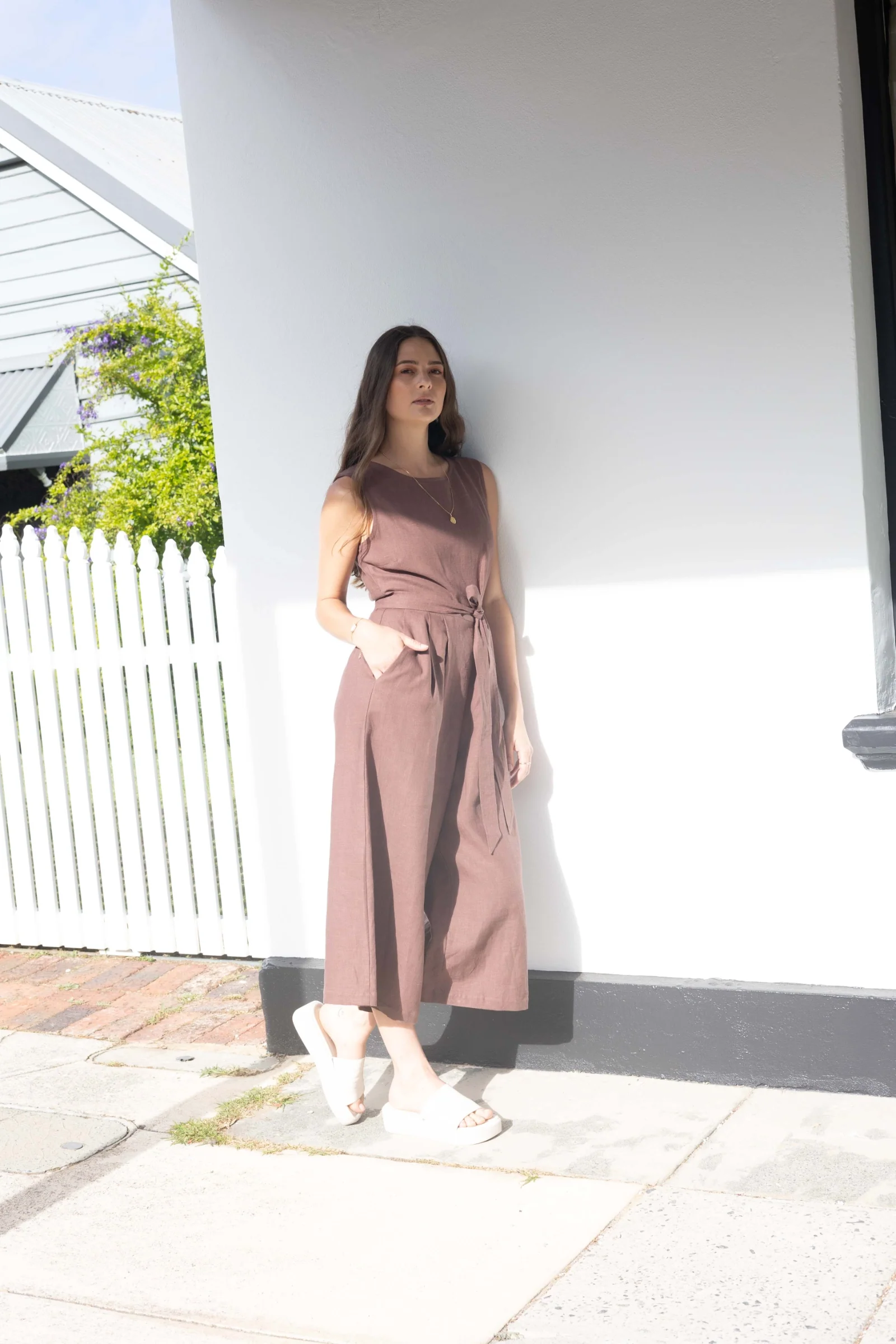 Sleeveless Jumpsuit | Cocoa
