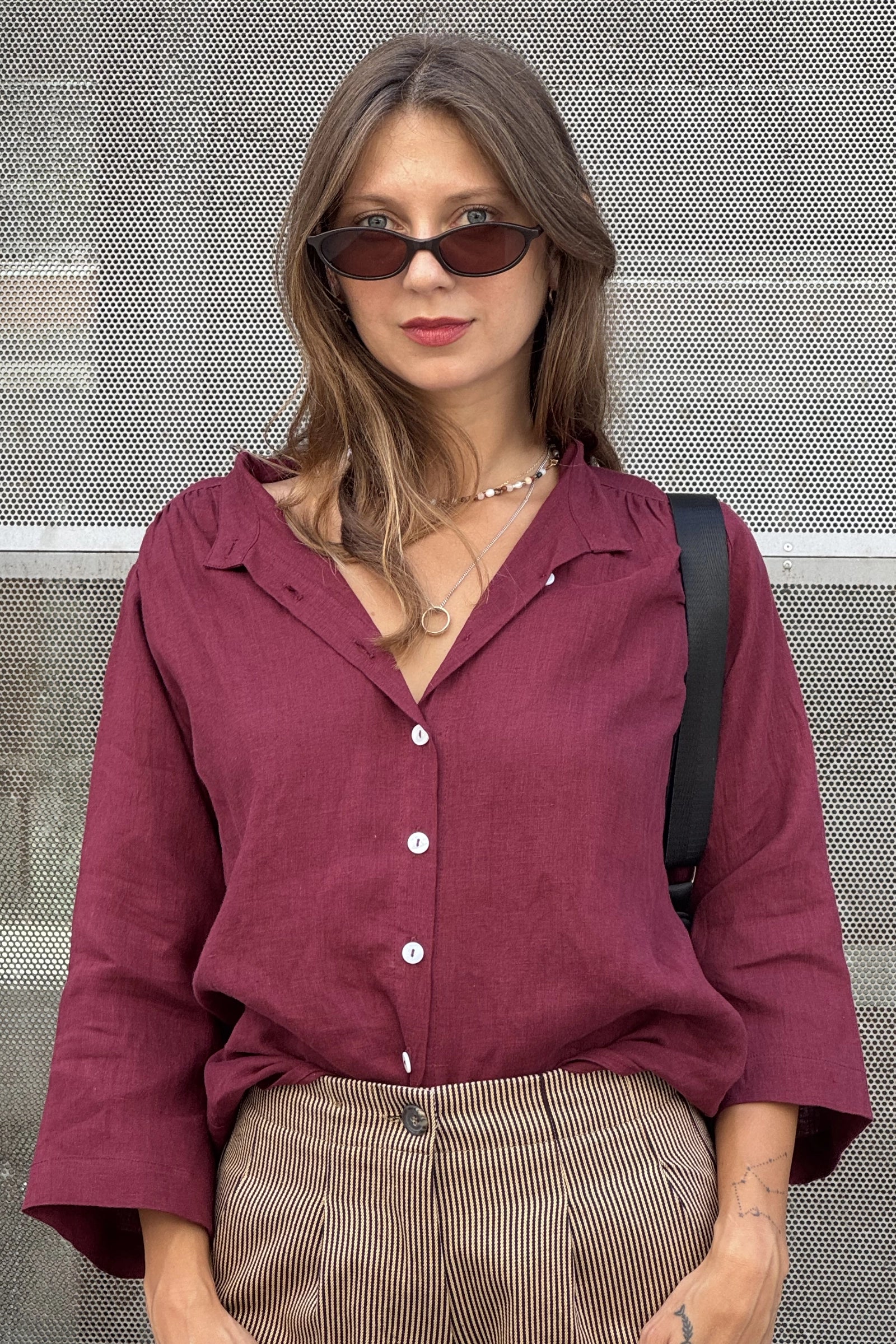 Very Useful Blouse | Burgundy