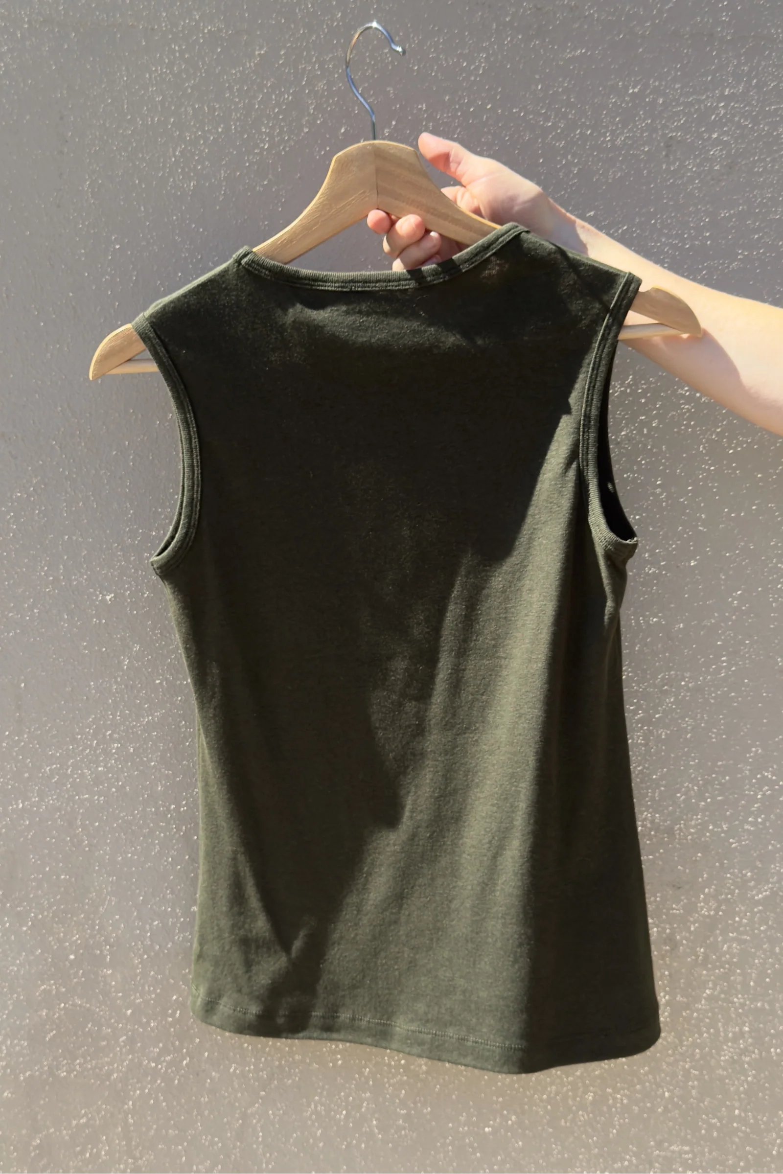Rib Vest | Olive