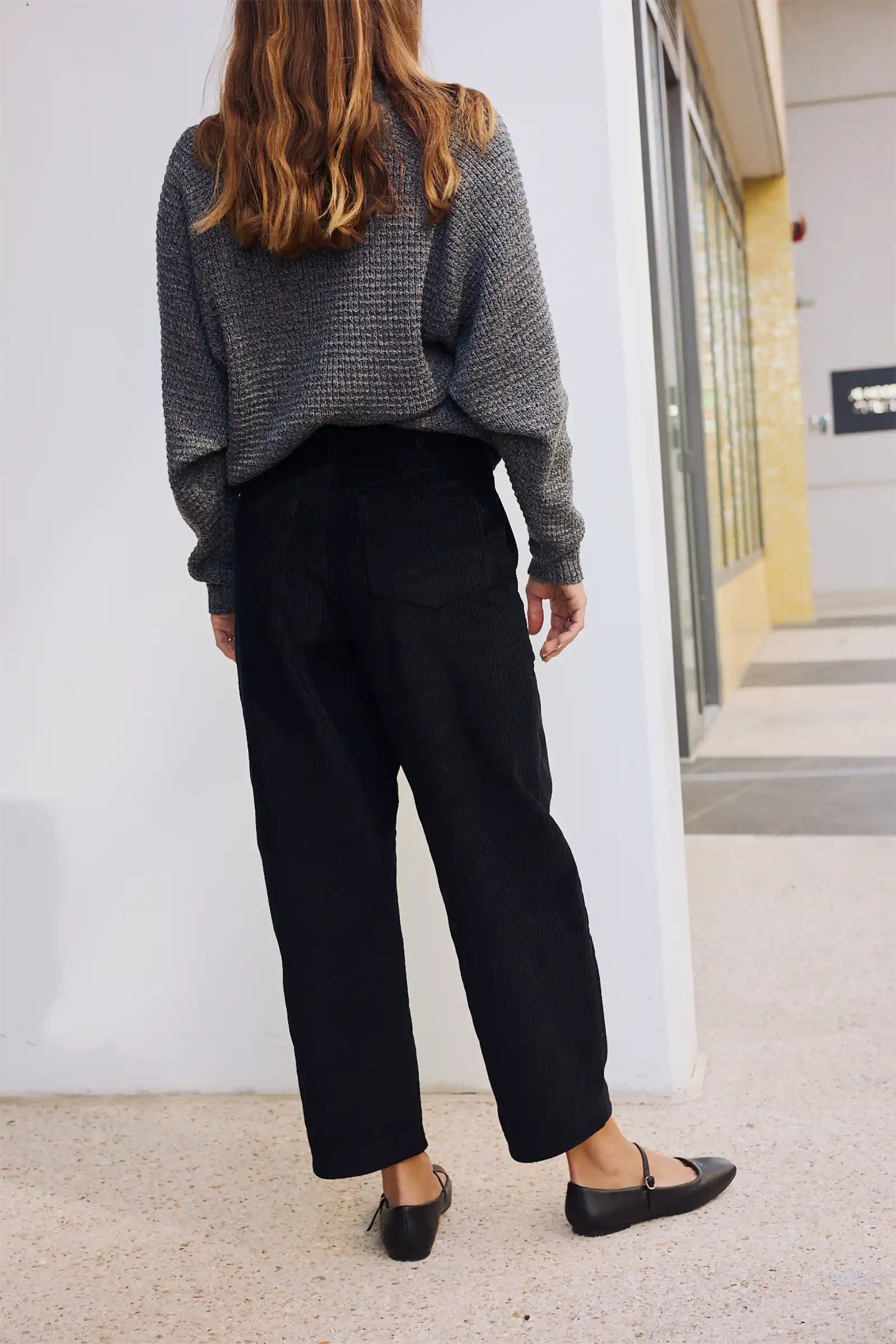 Merino Cardigan Knit | Speckled Grey