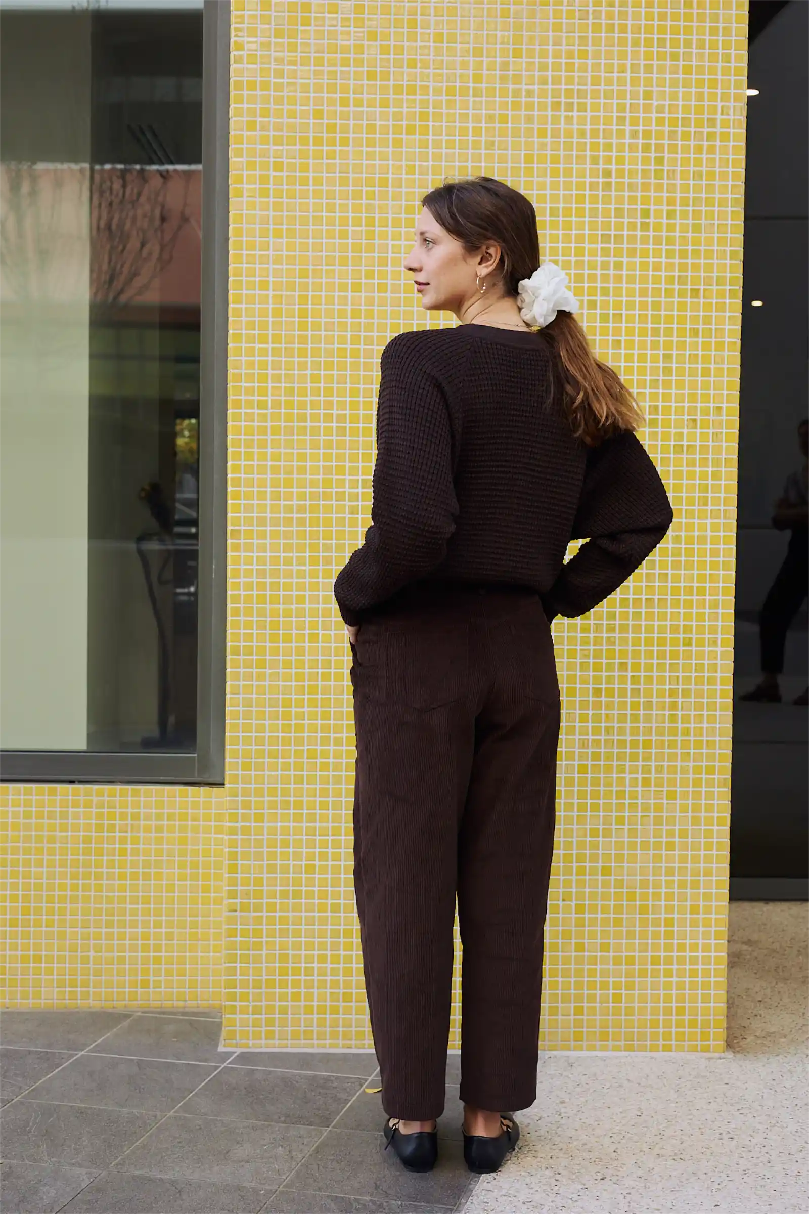 Merino Cardigan Knit | Chocolate