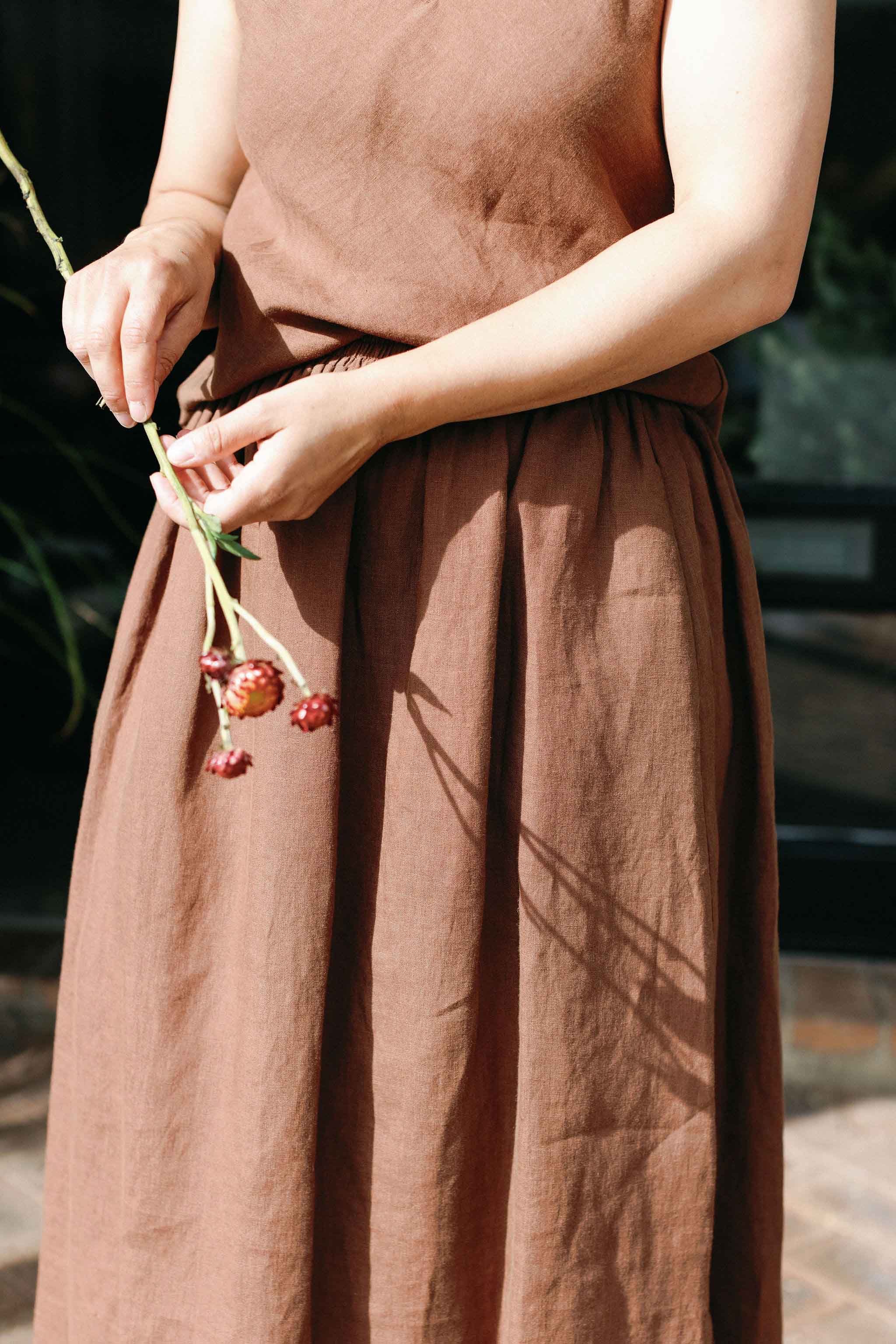 Midi Skirt | Cocoa Brown