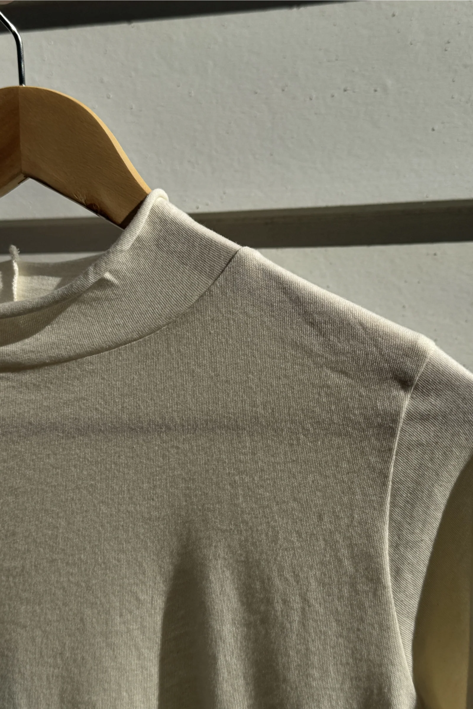 Organic Cotton Long Sleeve Tee | Cream