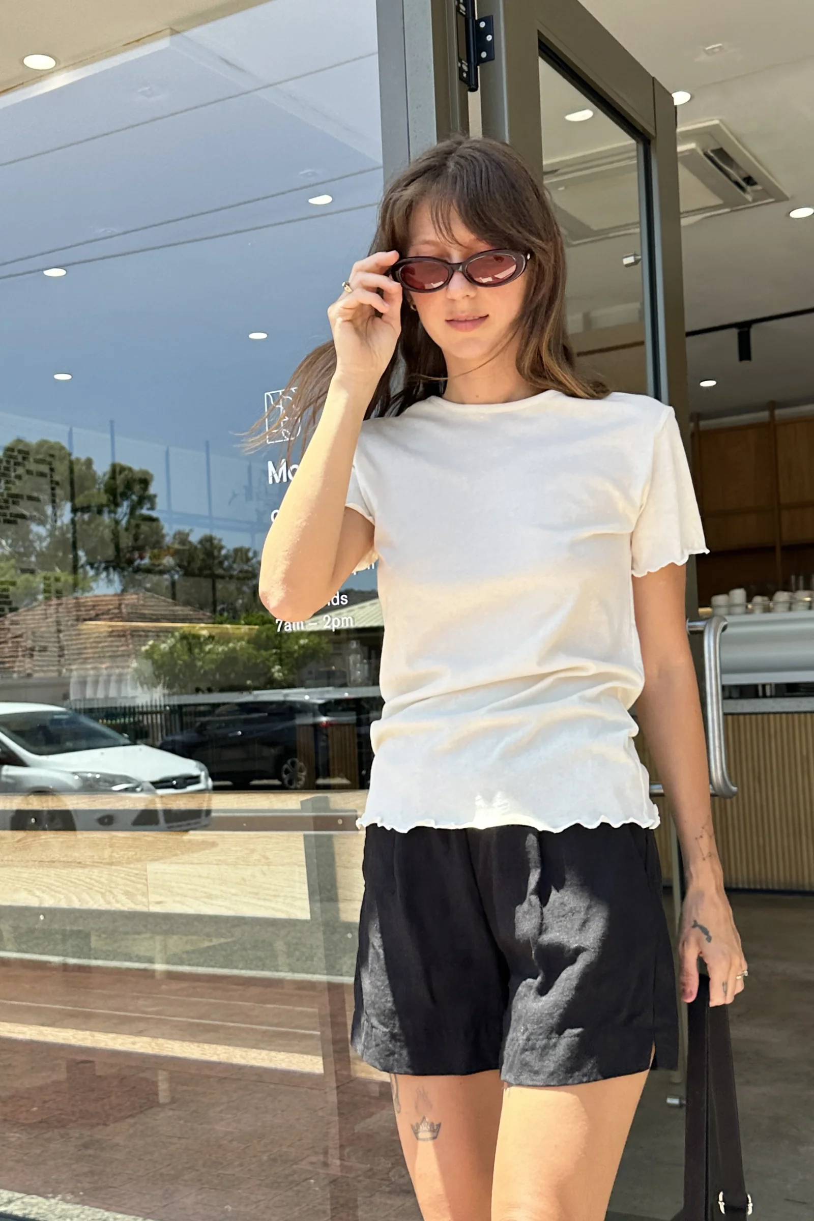 Organic Cotton Light Tee | Cream